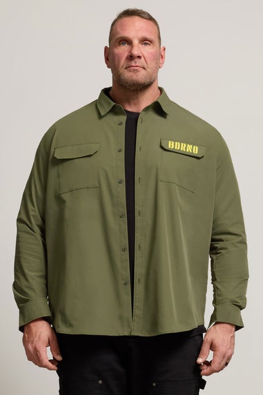 BadRhino Khaki Green Military Ripstop Shirt
