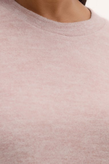 Yours Curve Light Pink Soft Touch Jumper