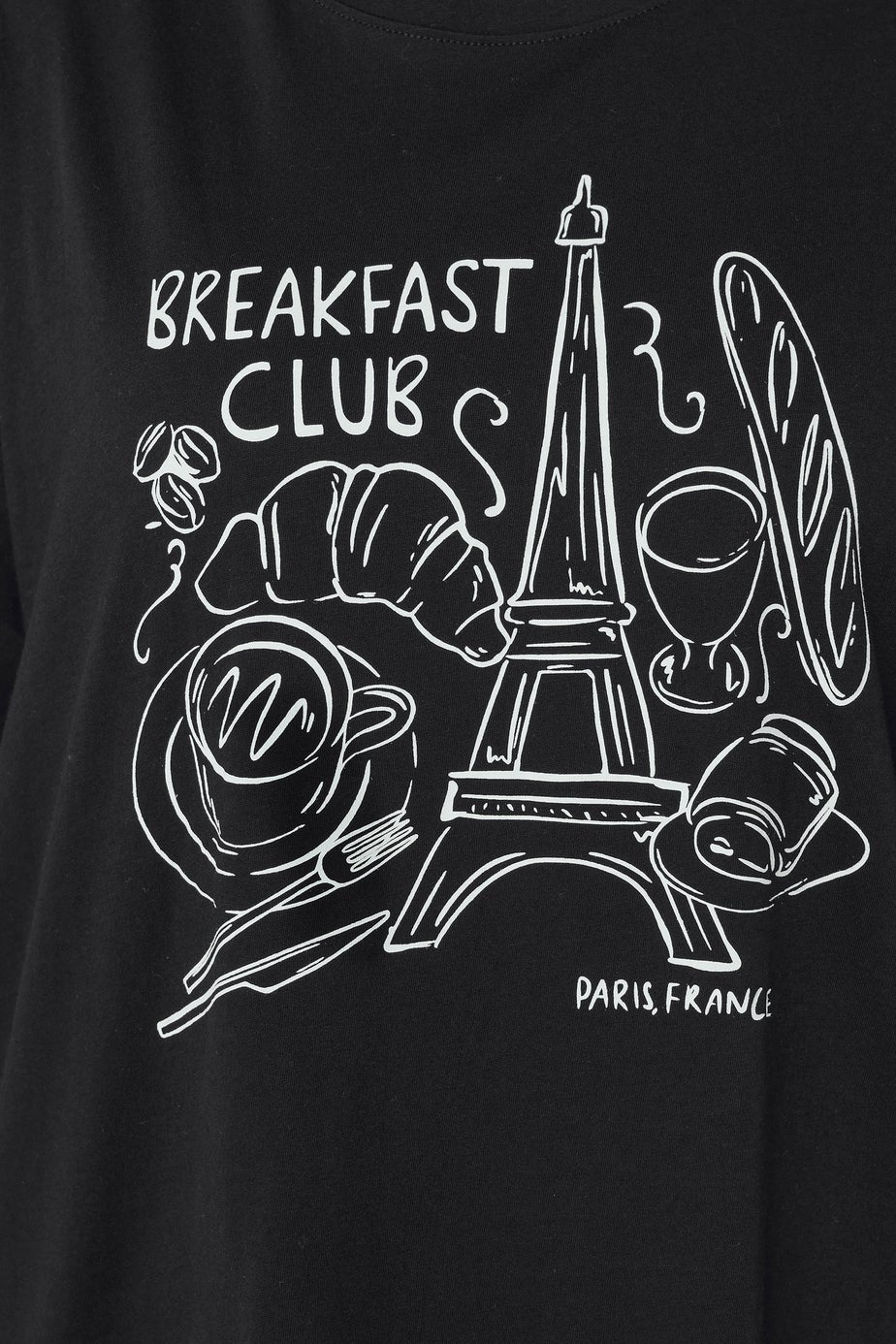 Yours Curve Black 'Breakfast Club' Wide Leg Pyjama Set