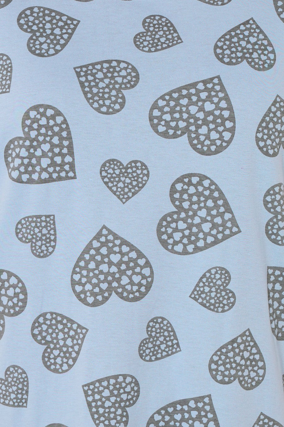 Yours Curve Light Blue Heart Nightdress