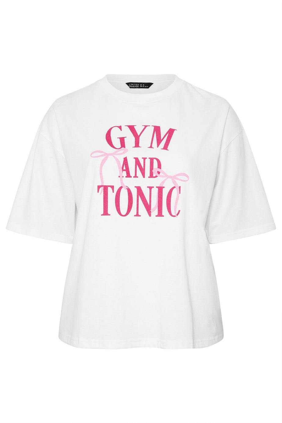 Yours Gym & Tonic White Graphic Boxy T-Shirt