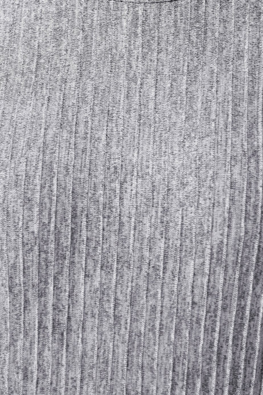 Yours Limited Curve Grey Plisse Top