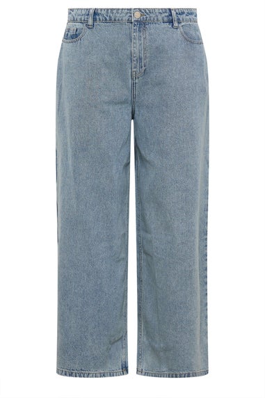 Yours Curve Blue Palazzo Leg Jeans