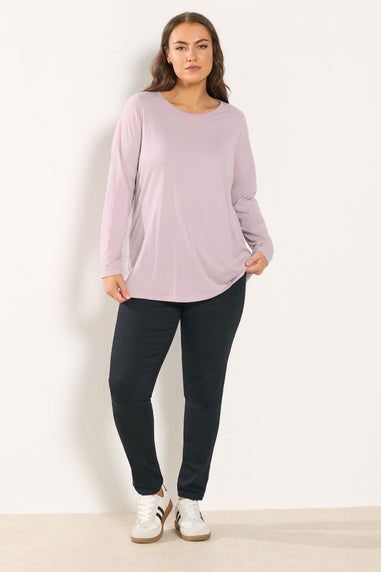 Yours 3 Pack Curve Green & Blue Long Sleeve T-Shirts