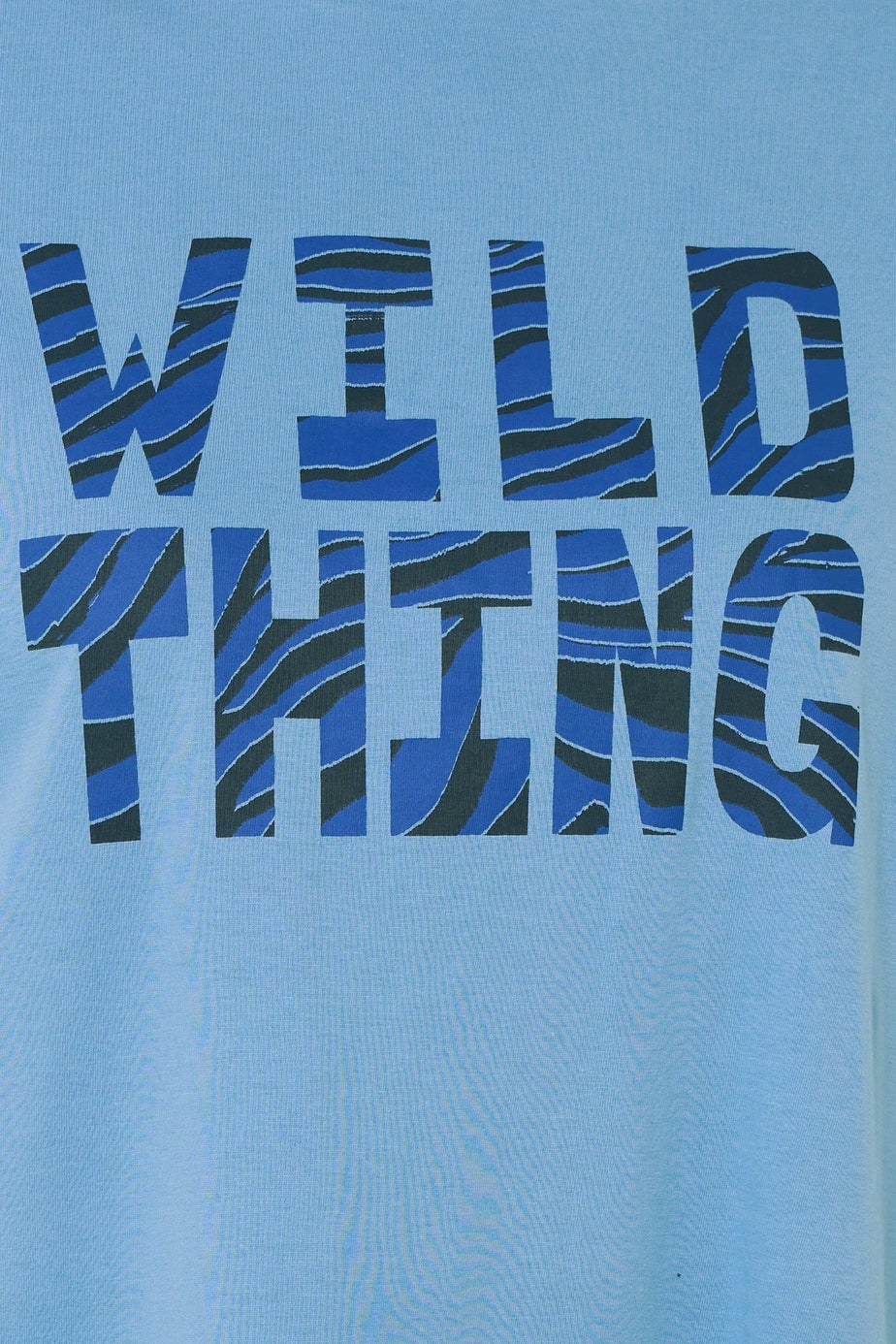 Yours 2 Pack Curve Blue 'Wild Thing' Sleep Tee Nightdresses