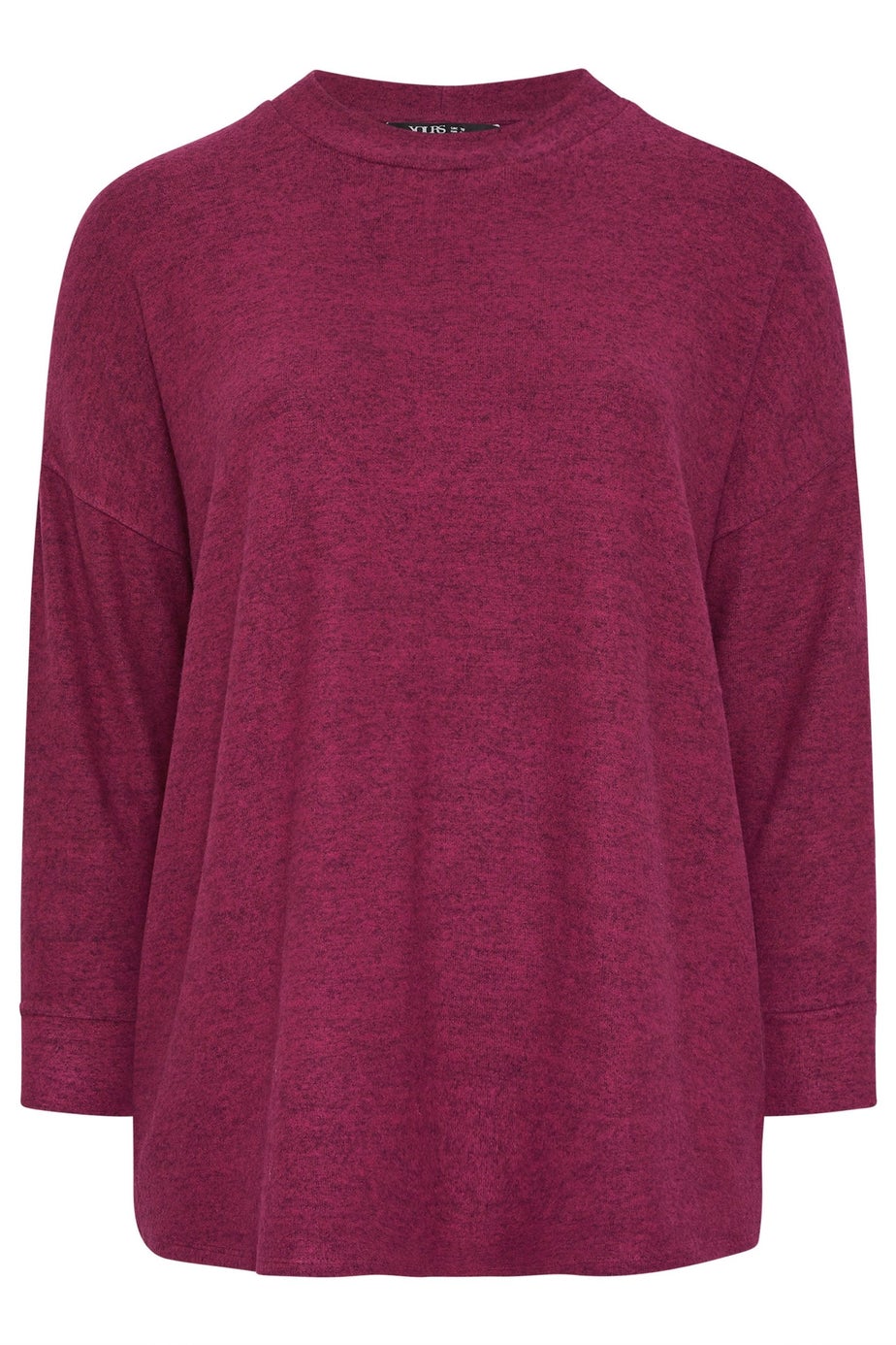 Yours Curve Dark Pink Soft Touch Jumper