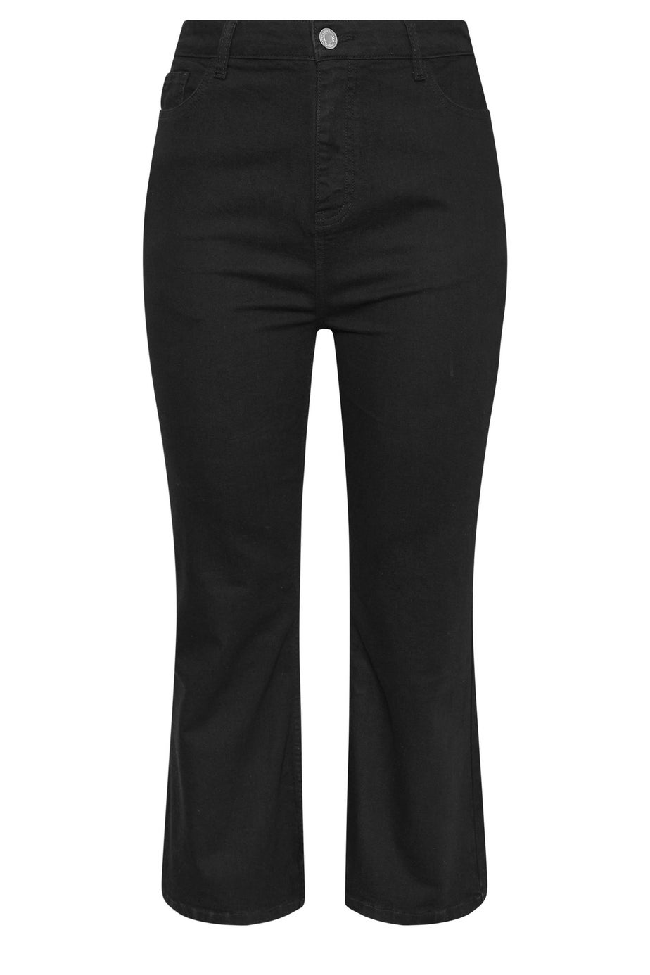 Yours Curve Black Flare Stretch Jeans
