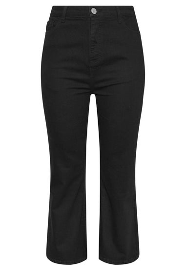 Yours Curve Black Flare Stretch Jeans