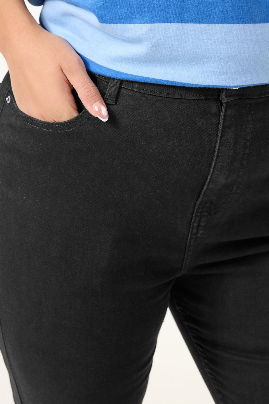 Yours Curve Black Flare Stretch Jeans