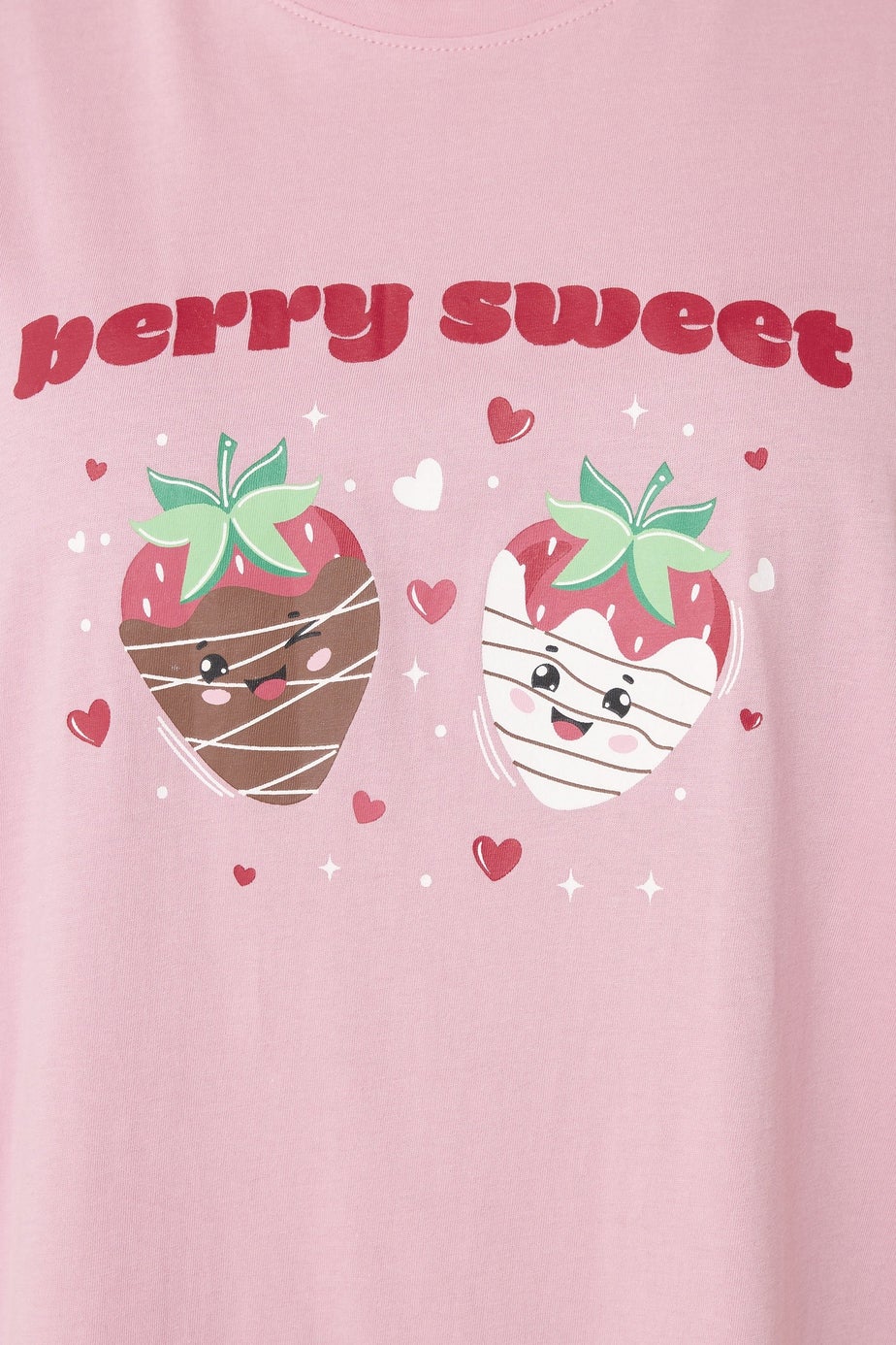 Yours Curve Pink 'Berry Sweet' Wide Leg Pyjama Set