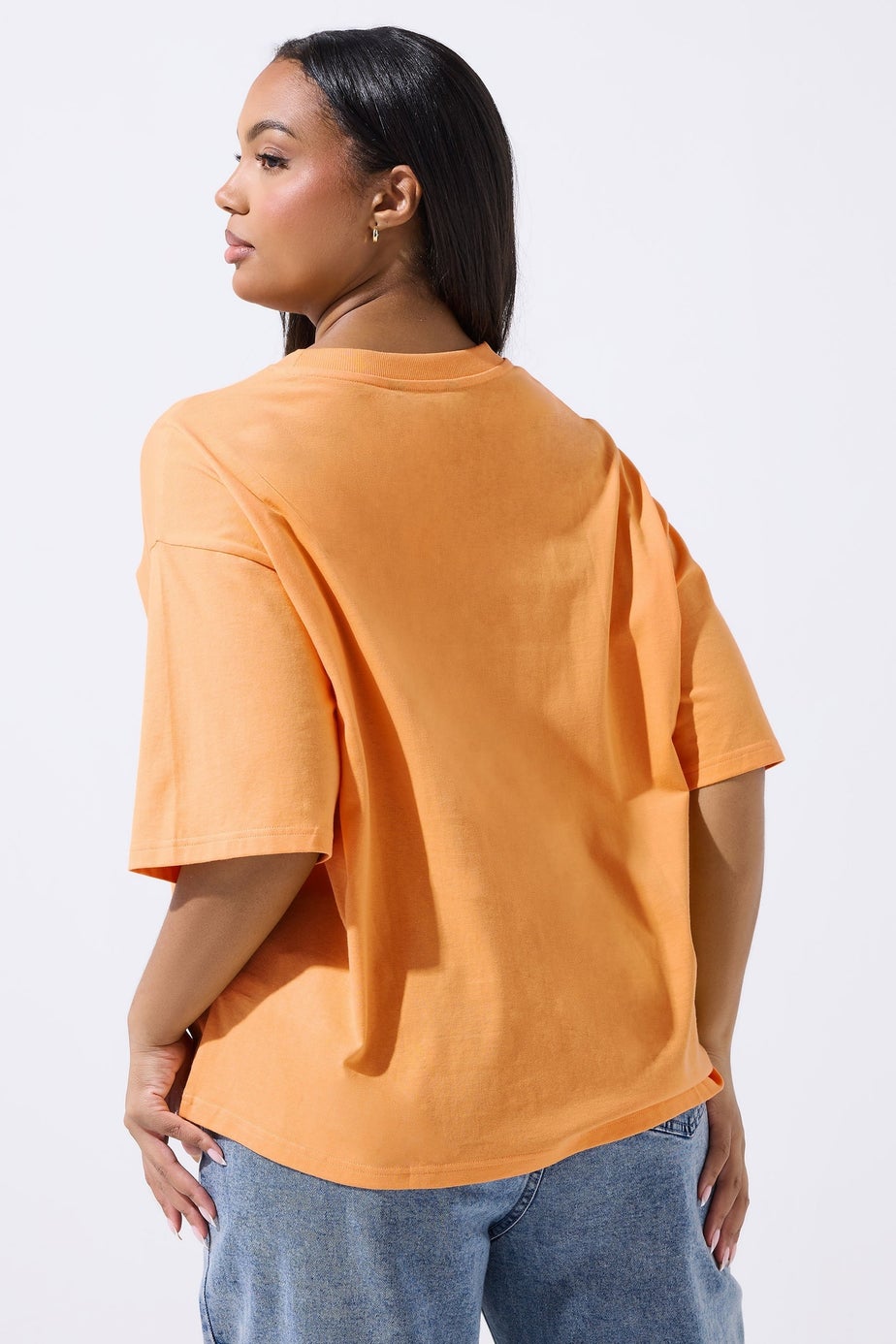 Yours Limited Curve Orange 'Naturally Sweet' Slogan T-Shirt