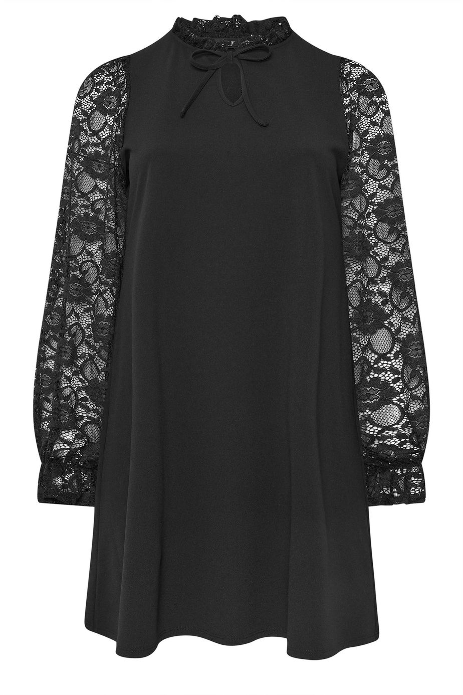 Yours Curve Black Lace Mini Dress