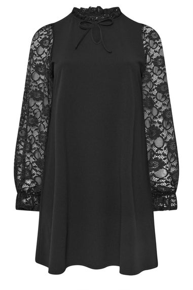 Yours Curve Black Lace Mini Dress