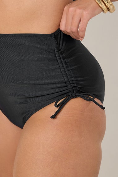 Yours Curve Navy Blue Super High Waisted Tummy Control Bikini Briefs