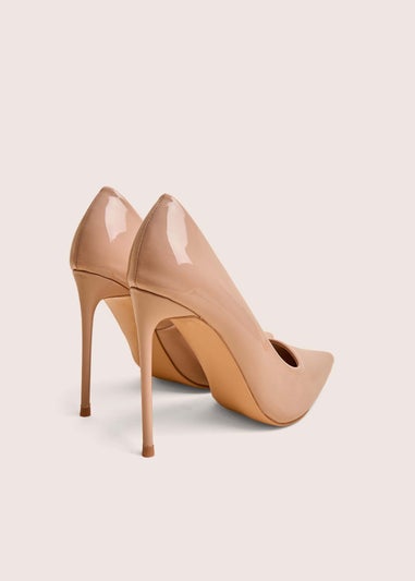 Public Desire Caviar Nude Patent Pu Court Stiletto High Heels