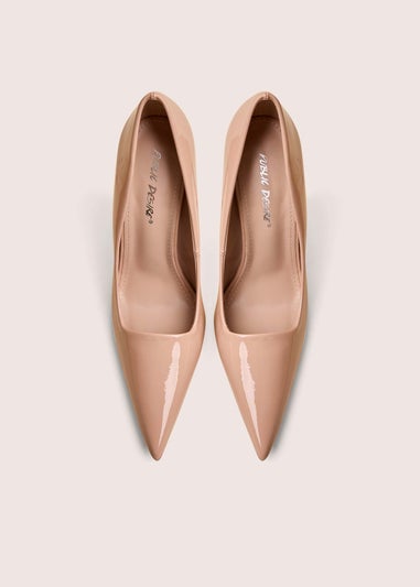 Public Desire Caviar Nude Patent Pu Court Stiletto High Heels