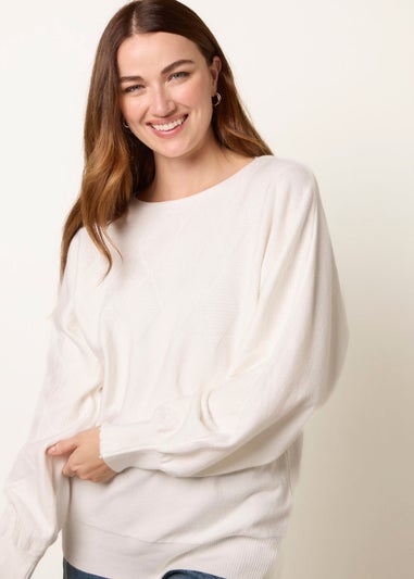 Blue Vanilla Ivory Patterned Jumper