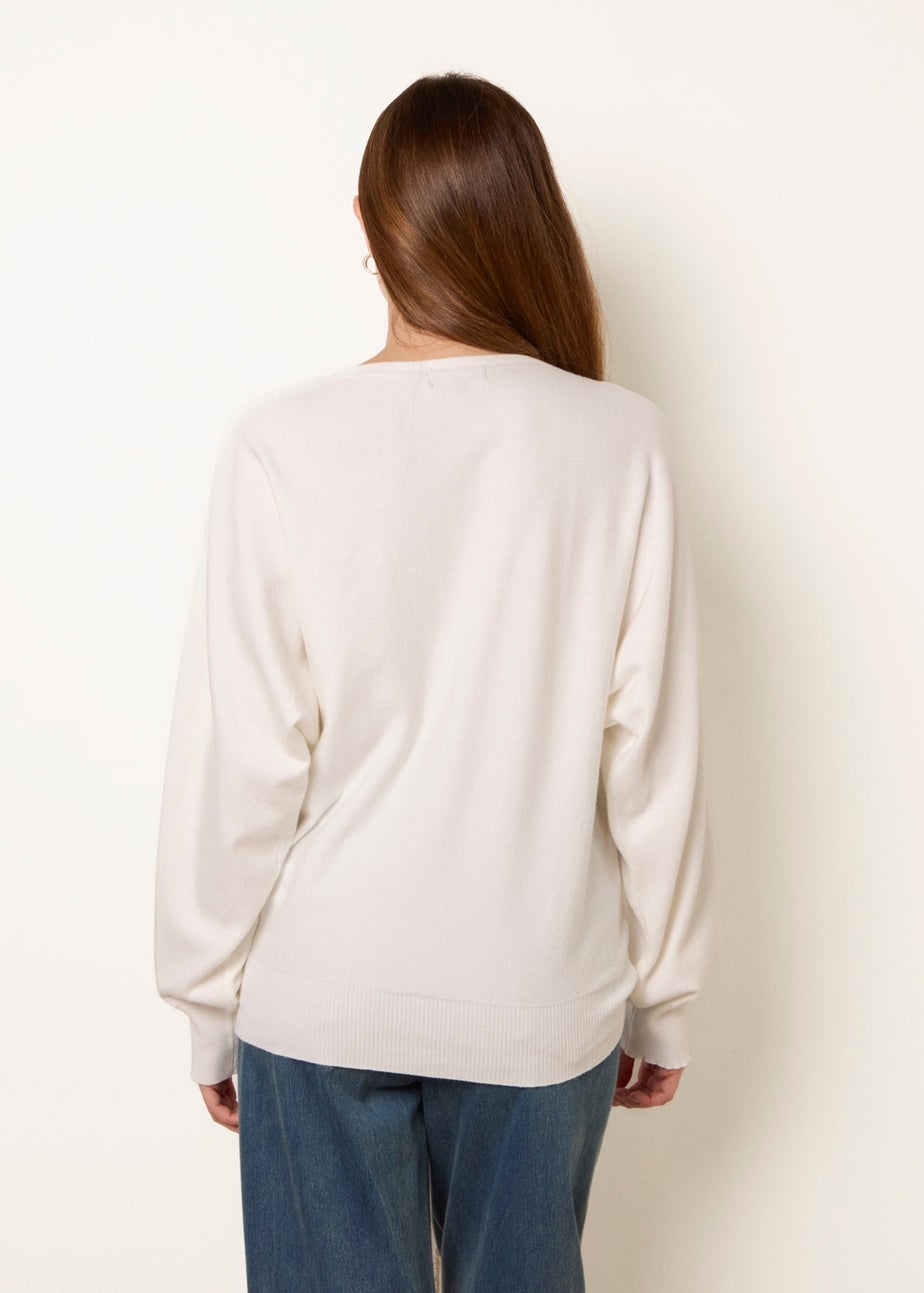 Blue Vanilla Ivory Patterned Jumper