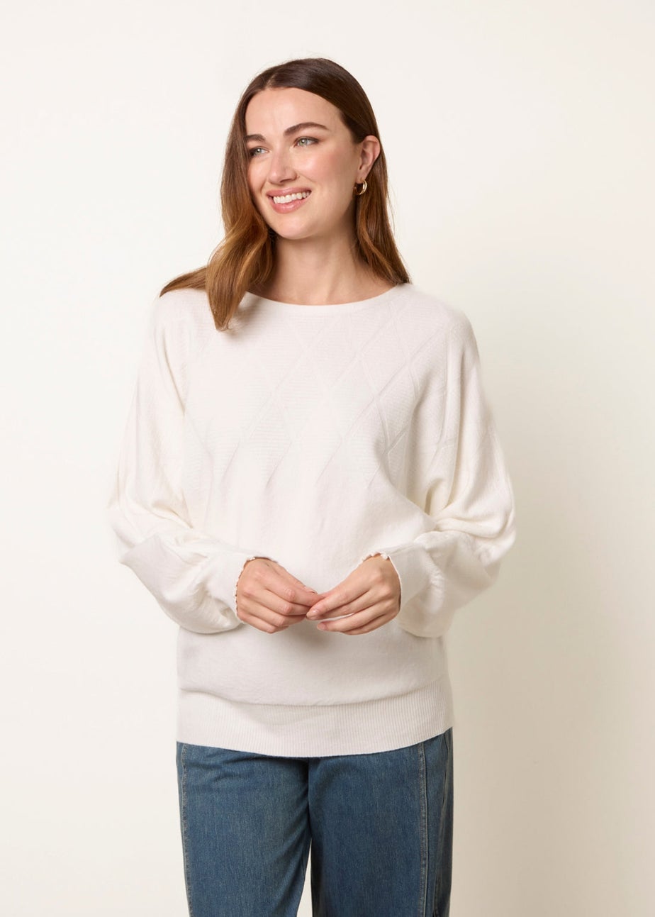 Blue Vanilla Ivory Patterned Jumper