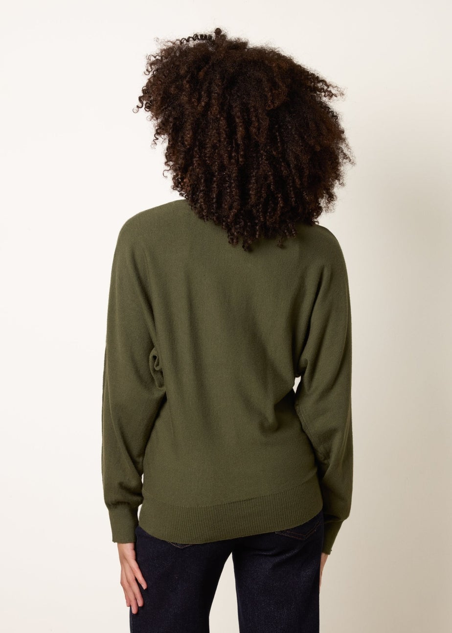 Blue Vanilla Khaki Patterned Jumper