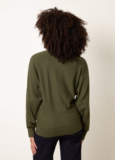 Blue Vanilla Khaki Patterned Jumper