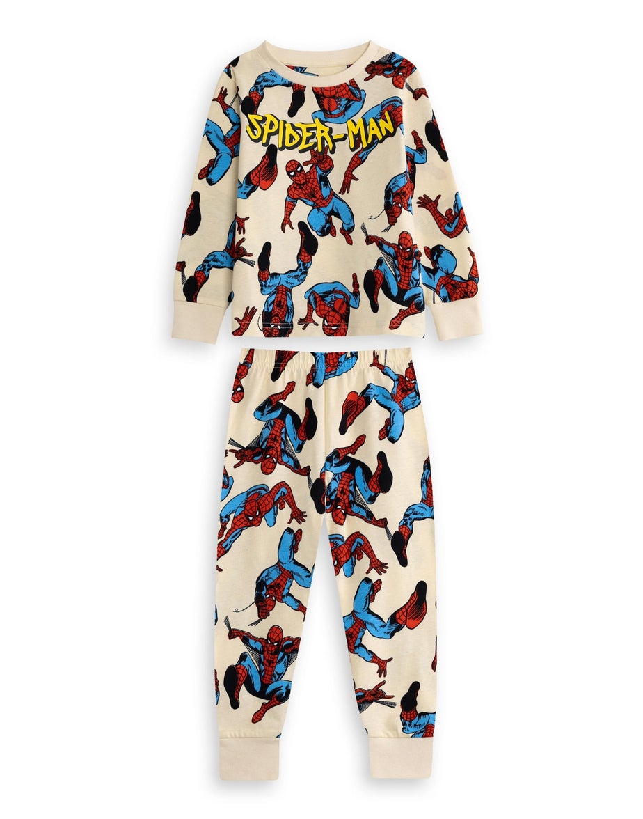 Vanilla Underground Marvel Spider-Man Kids Blue 2 Pyjamas (2-10yrs)