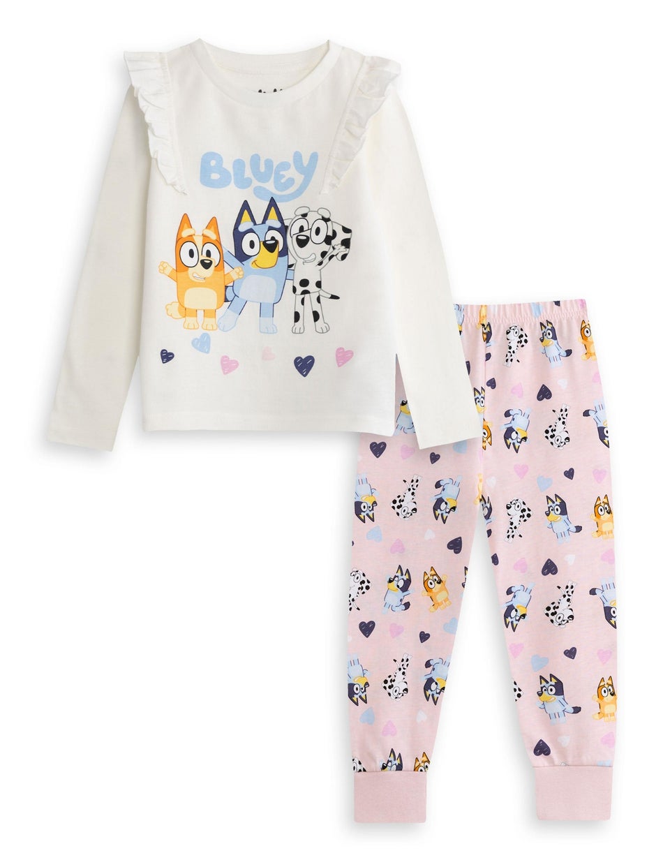 Vanilla Underground Bluey Kids Cream Pyjamas (18mnths-7yrs)