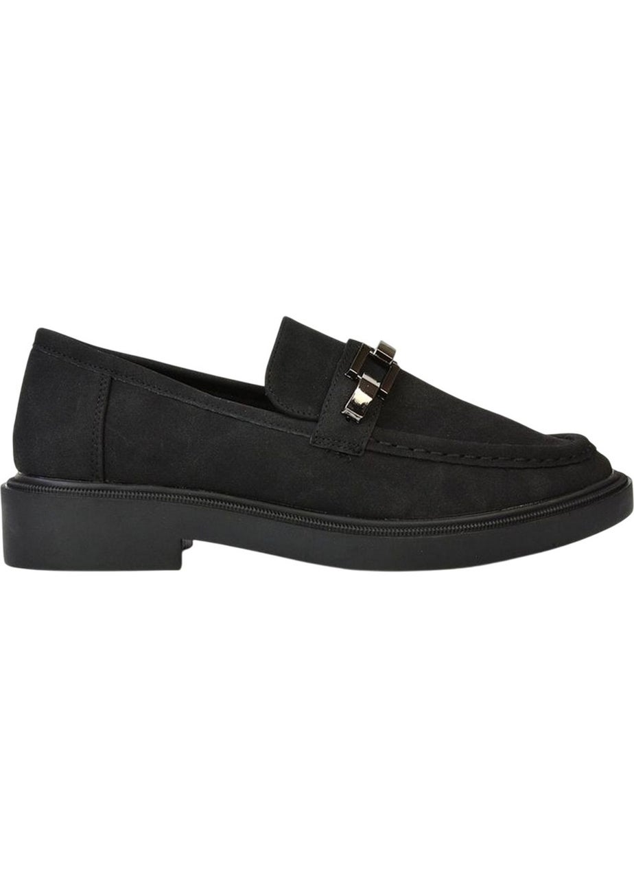 XY London Black Dakoa Chain Detail Loafers