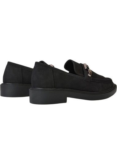 XY London Black Dakoa Chain Detail Loafers