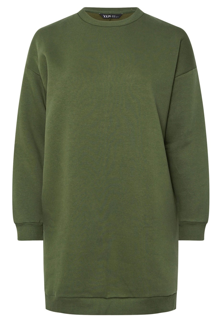 Yours Curve Khaki Green Sweatshirt Dress