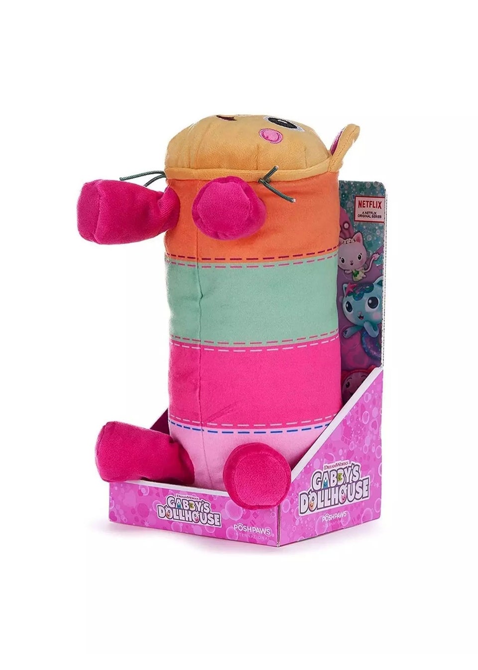 Gabby's Dollhouse Pillow Cat 10 Inch Toy In Gift Box Multi