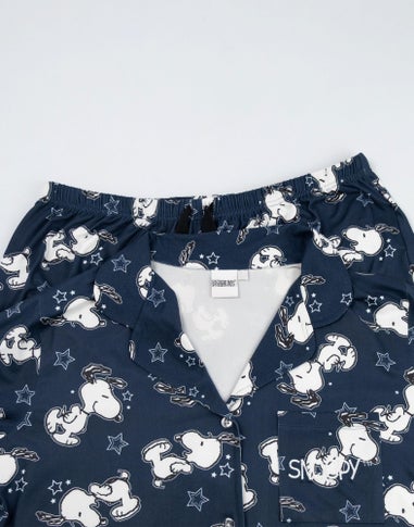 Vanilla Underground Peanuts Snoopy Navy Long Pyjama Set