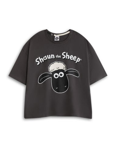 Vanilla Underground Shaun The Sheep Grey Short Sleeve Pyjama Set