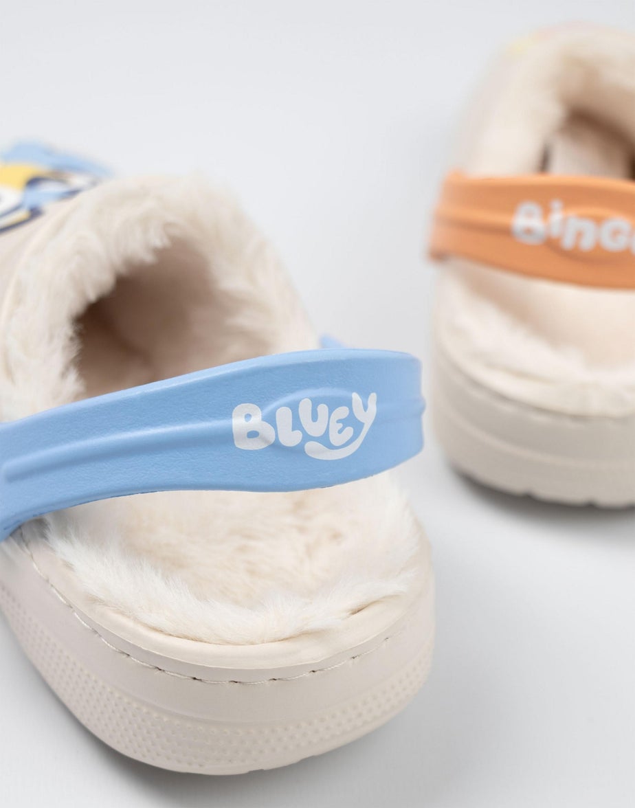 Bluey Kids Multicoloured Fur Lined Clogs