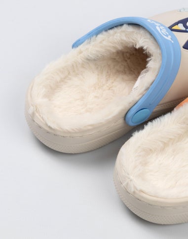 Bluey Kids Multicoloured Fur Lined Clogs
