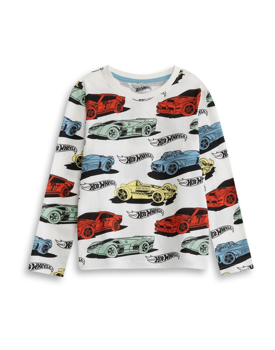 Hot Wheels Kids Long Pyjama Set 2 Pack ( 3-12 Yrs)