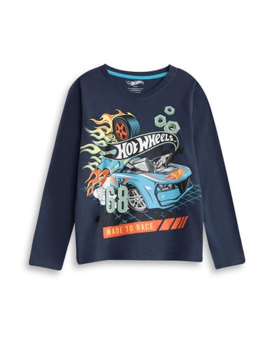 Hot Wheels Kids Long Pyjama Set 2 Pack ( 3-12 Yrs)