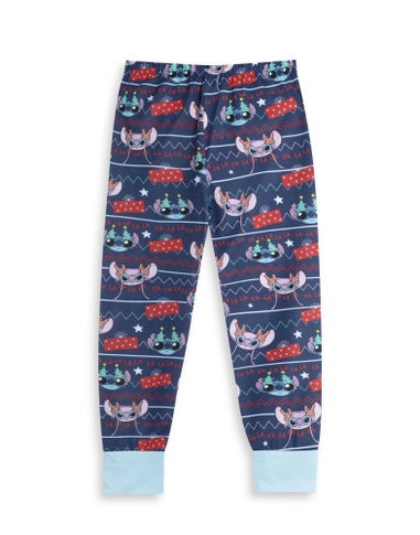 Lilo & Stitch  Kids Blue Long Pyjama Set (5-14 Yrs)