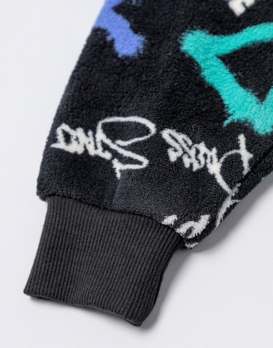 Vanilla Underground PlayStation Kids Black With Colorful Graphics Blanket Hoodie