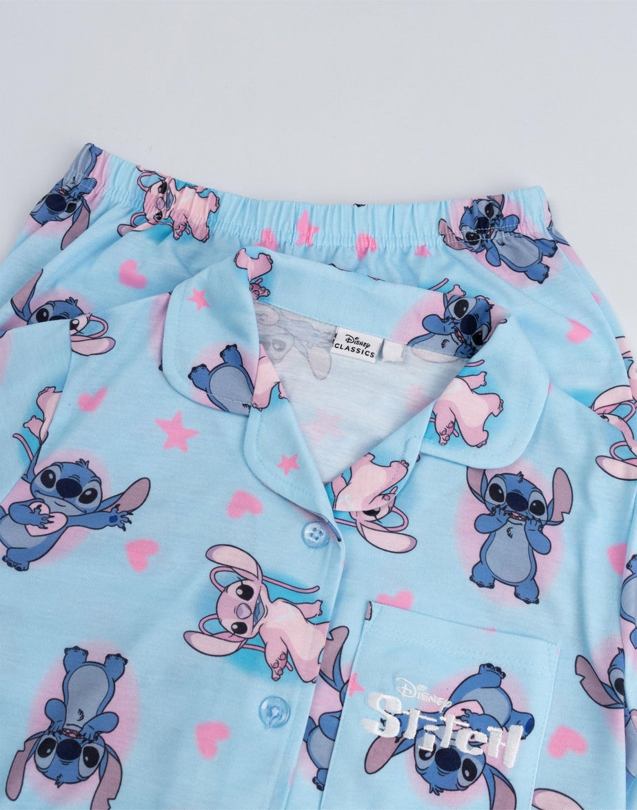 Vanilla Underground Lilo & Stitch Kids Blue Pyjamas (5-14yrs)