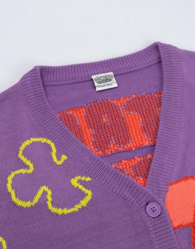 Vanilla Underground SpongeBob SquarePants Purple Cardigan