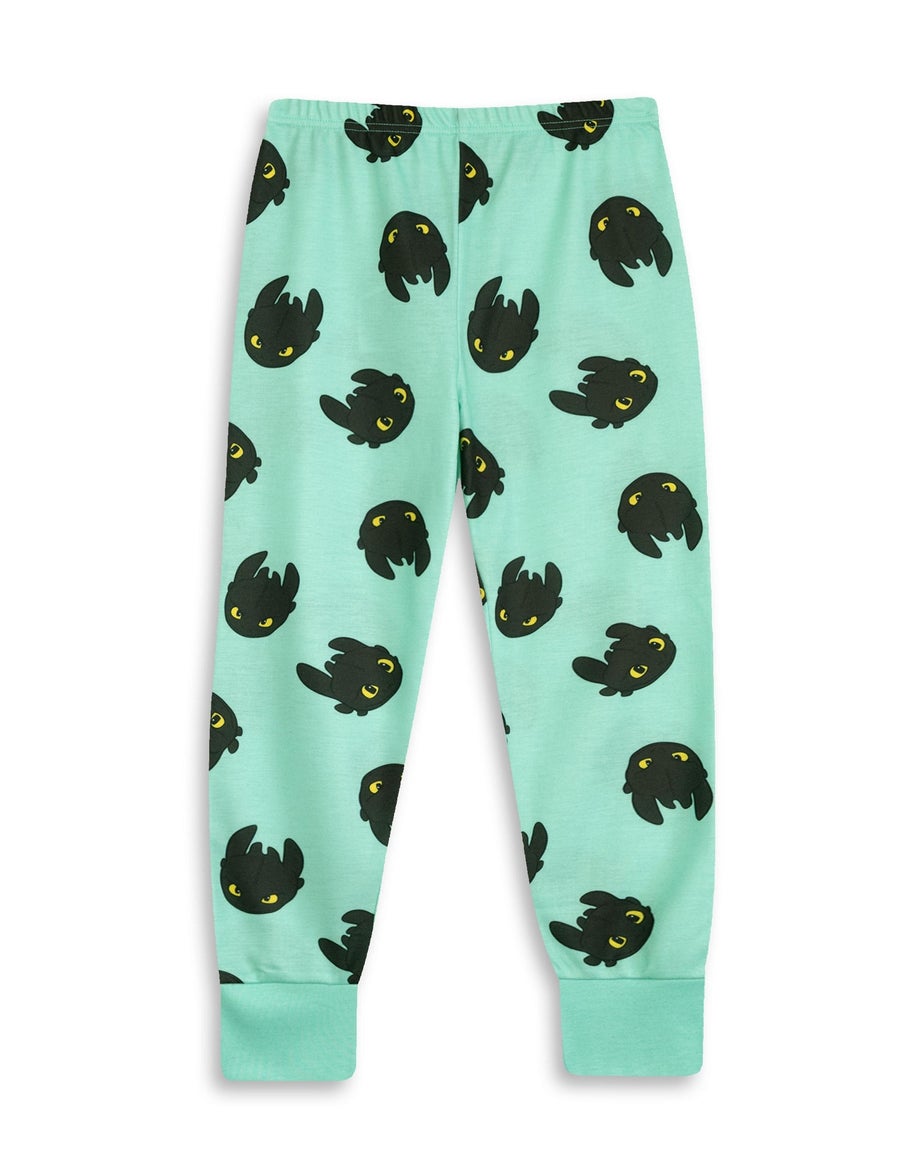 Vanilla Underground How to Train Your Dragon Kids Black Long Pyjama Set (Age 3-12 Yrs)