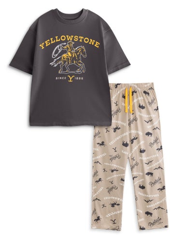 Yellowstone Grey Pyjamas