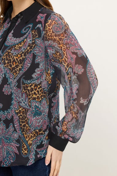 Star By Julien Macdonald Black Paisley Print Shirt