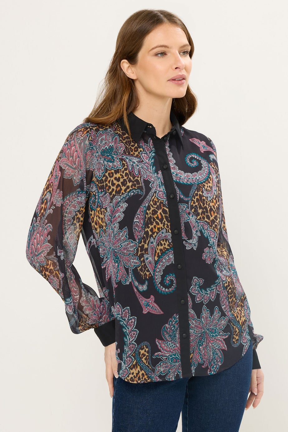 Star By Julien Macdonald Black Paisley Print Shirt