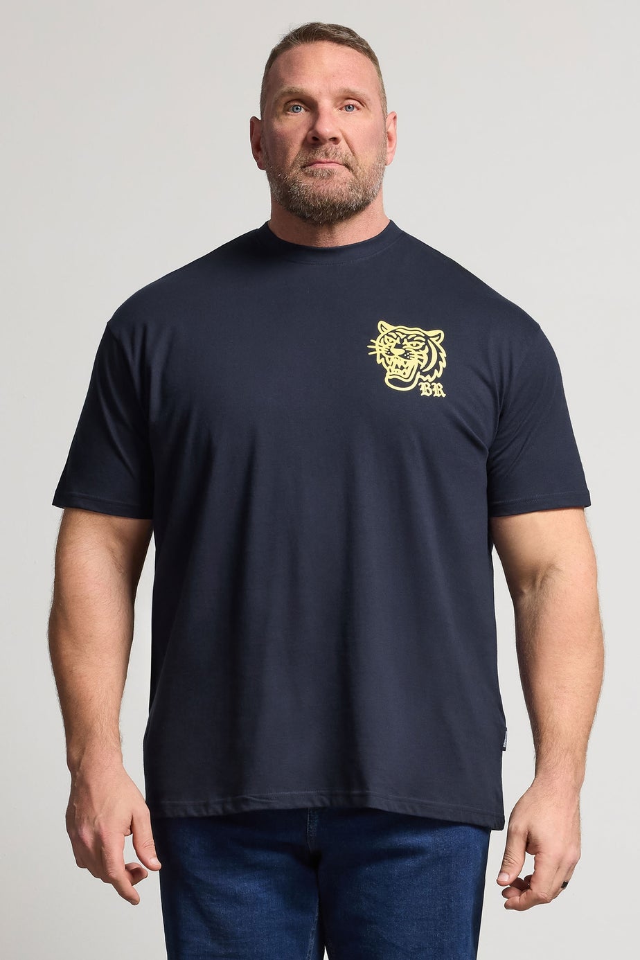 BadRhino Navy Blue Tiger Graphic T-Shirt