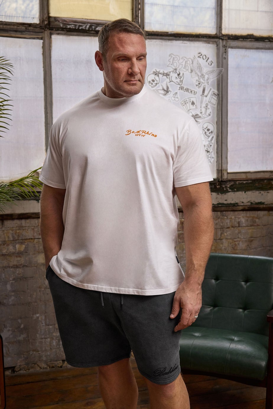 BadRhino White Tiger Graphic T-Shirt