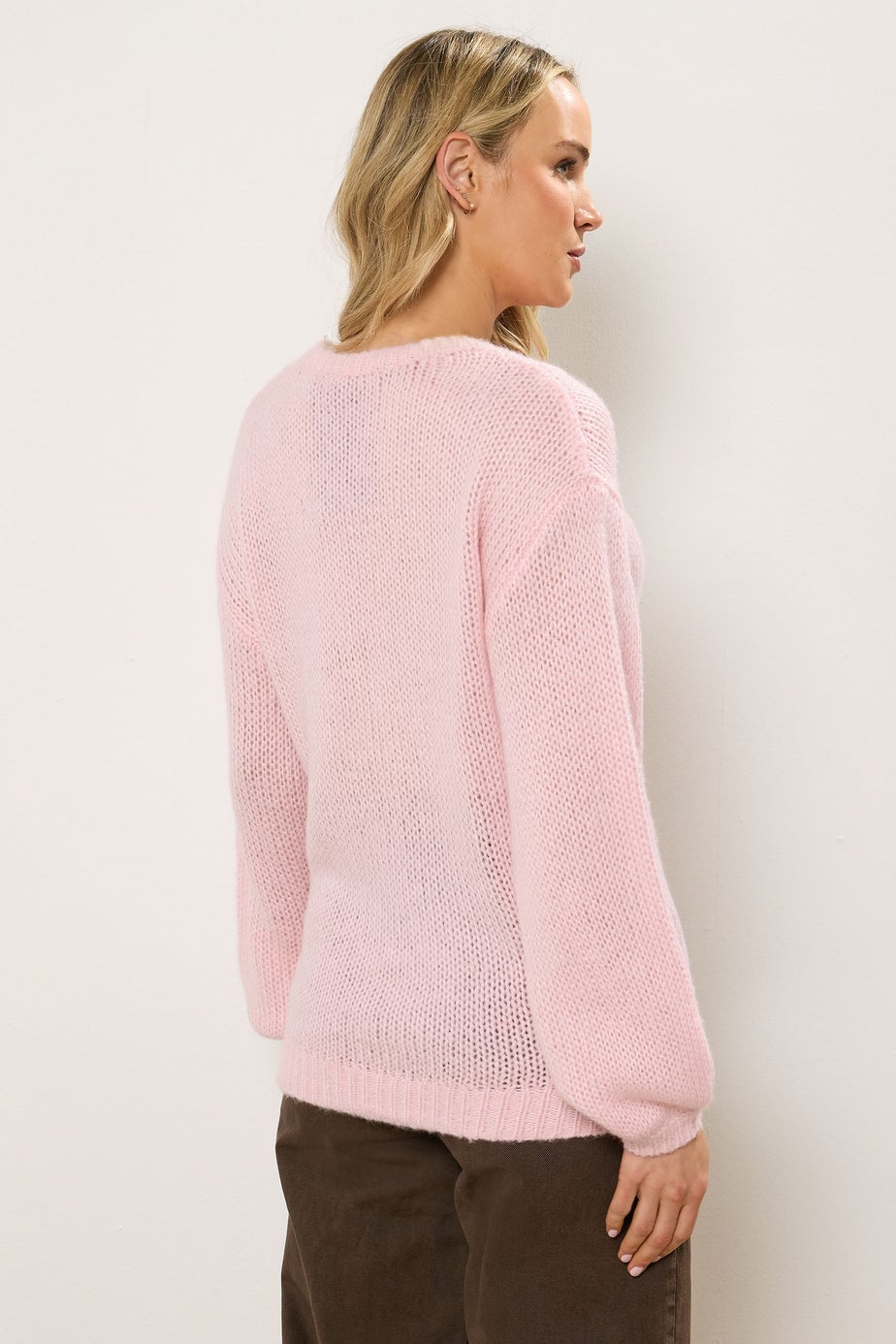 Long Tall Sally Pink Balloon Sleeve Jumper