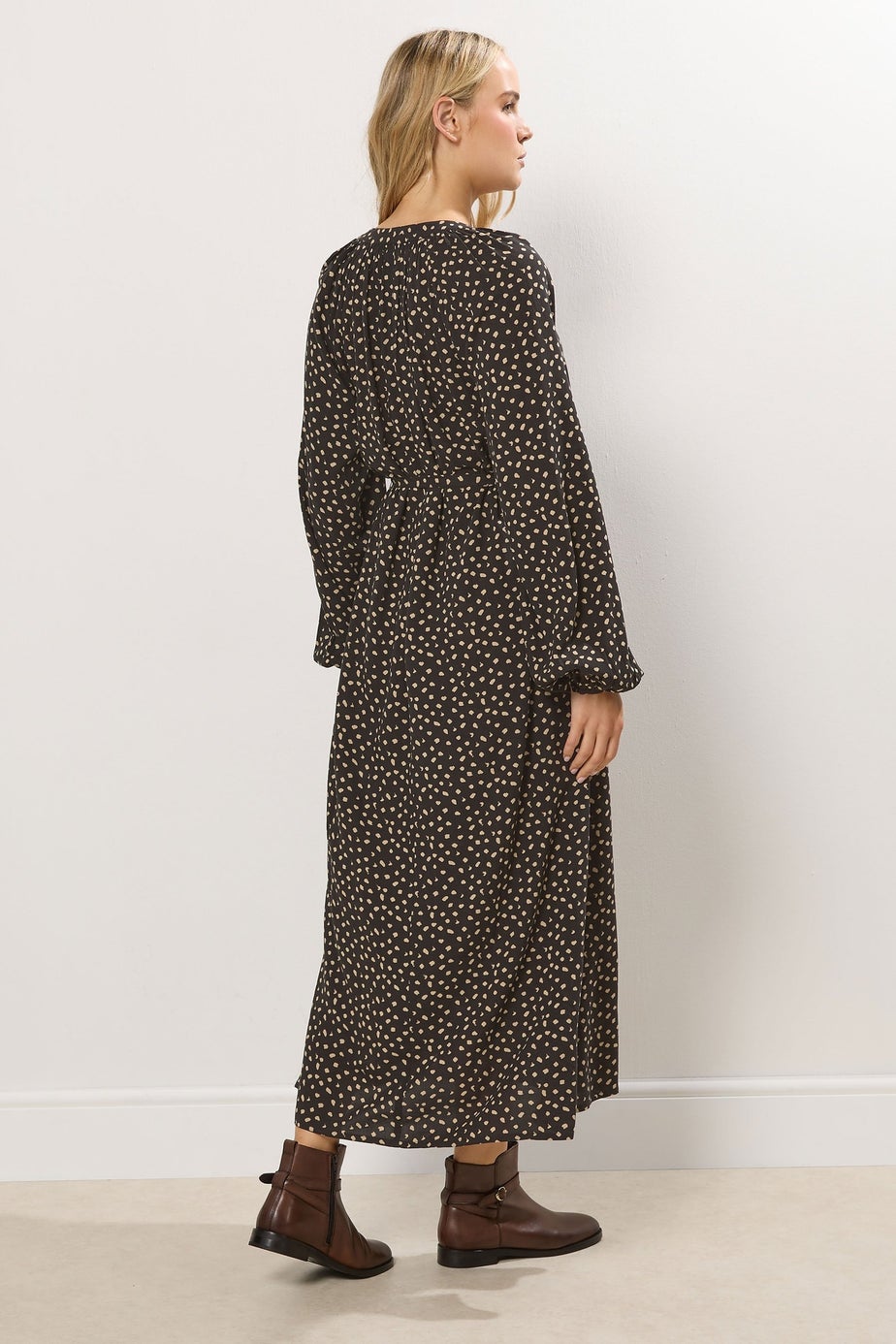 Long Tall Sally Black Spot Print Midaxi Dress