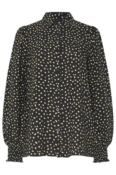 Long Tall Sally Black Spot Balloon Sleeve Shirt